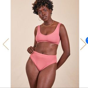 NWOT Big Bud Press Bralette & Hi Waist Underwear Set